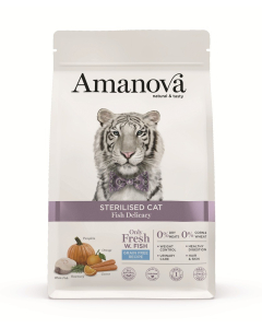 Amanova Cat Adult Sterilised - Fish Delicacy Grain Free - Fisch Delikatesse