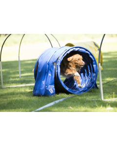 AO Agility-Hooper FIRST Tunnel blau-schwarz, 1m, Ø80cm | Für Hunde