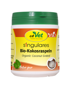 cdvet Singulares Bio-Kokosraspeln, 250g | Einzelfuttermittel für Hunde und Katzen‌