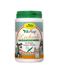 cdVet Fit-Hap Backmischung, Leckerli - 180g | Ergänzungsfuttermittel für Hunde, Katzen und Pferde