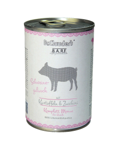 JS Dr. Clauder's BARF Komplettmenue ''Schweinegulasch'' | Hundefutter