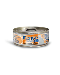 DE Monge Natural Superpremium Adult - Pazifischer Thunfisch + Lachs, 24 x 80g | für Katzen