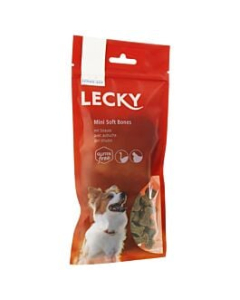 LECKY Mini Soft Bones mit Strauss | Glutenfrei - 130g