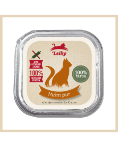 Leiky Katzen-Nassfutter Huhn 100g