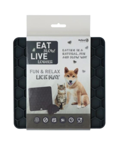 HO "Eat Slow, Fun & Relax" Lick Mat, 18x18cm