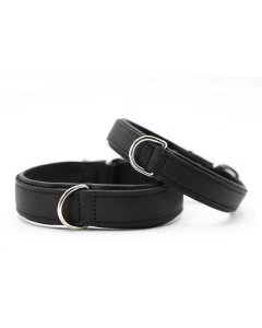 Maul Lederhalsband Klassik Premium schwarz