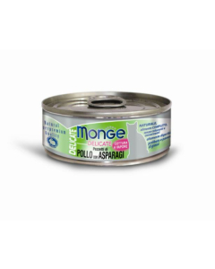 DE Monge Natural Superpremium Delicate Adult - Huhn + Spargel, 24 x 80g | Katzen-Nassfutter