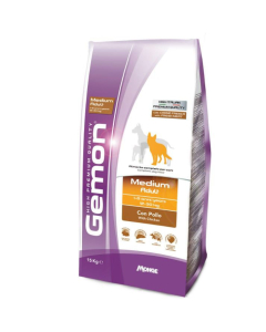 DE Monge Gemon Adult Medium – Huhn  - 15kg | Trockenfutter für Hunde