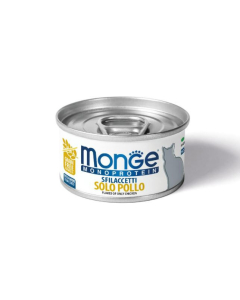 DE Monge Monoprotein Superpremium Getreidefrei - Huhn, 24 x 80g | Katzen-Nassfutter