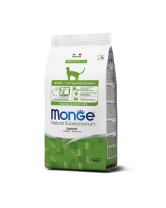 DE Monge Natural Superpremium Adult Monoprotein - Kaninchen, 1.5 kg | Katzen-Trockenfutter