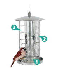 Pawise "Super Bird Feeder" Vogelfutter-Spender, 21x36cm