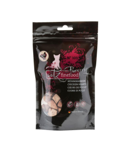 ‌DE catz finefood Purrrrly No. 103 mit Hühnerherzen - 6 x 35g | Snack für Katzen