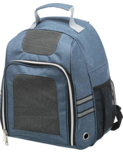 Trixie Transportrucksack Dan, 36x44x26cm - blau | Für Hunde und Katzen