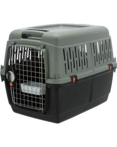 Trixie Be Eco Transportbox Giona - anthrazit/grau-grün | Für Hunde und Katzen