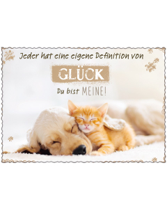 HR Umschlagkarte quer "Glück" 12 x 17cm