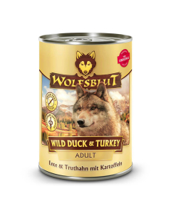 WOLFSBLUT NASSFUTTER Wild Duck + Turkey