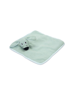 JS Beeztees Kuscheltuch Wuggie, grün - 31x31x6.5cm | Für Welpen