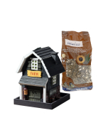 Bundle: Futterhaus Farm + 1 kg Freiland-Vogelfutter A