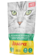 Josera Paté Ente+Huhn mit Petersilie - 16 x 85 g | Nassfutter für Katzen