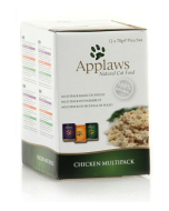 DE Applaws Huhn, Multi Pack - 12x70g | Ergänzungsnassfutter für Katzen