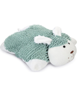 JS Beeztees Kuschelkissen Snuggy, grün/weiss - 40x40x16cm | Für Welpen