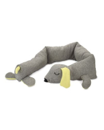 JS Beeztees Kuschelspielzeug Cosy Doggy, grau - 120x12x9.5cm | Für Welpen