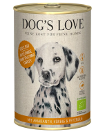 DE Dog‘s Love BIO Truthahn, Amaranth, Kürbis + Petersilie | Hunde-Nassfutter