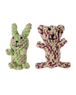 Pawise "Rope Knot" Hase oder Bär, geknotet, 14cm