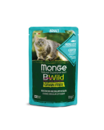 DE Monge BWild Grain Free Adult, Kabeljau - 28 x 85g | Katzen-Nassfutter