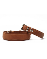 MA Lederhalsband Klassik Soft cognac