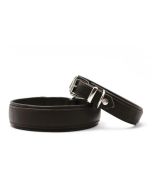 Maul Lederhalsband Klassik Soft schwarz