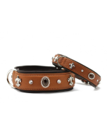 Maul Lederhalsband Scotland cognac