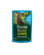 DE Monge BWild Grain Free Adult, Sardellen - 28 x 85g | Katzen-Nassfutter