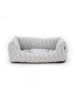 JS Gamma Domino Bed, grau | Für Hunde